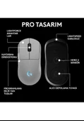 Logitech Pro 2 Lightspeed Kablosuz Beyaz Gaming Mouse (910-007303) - 4