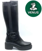 Venüs Festina Hakiki Deri Ortopedik Topuklu Kadın Çizme thumbnail 1