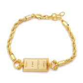 İmitasyon Altın Kaplama Burgu Desenli Külçe Bileklik BLK-1155 thumbnail 1