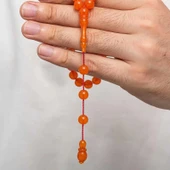 Supertrend Yuvarlak Sıkma Kehribar Tesbih - 4