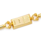 İmitasyon Altın Kaplama Burgu Desenli Külçe Bileklik BLK-1155 thumbnail 5