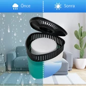 Yeşil, Yeşil Elma Kokulu Üçgen Nem Alıcı Aparat - Koku ve Rutubet Giderici 500Gr thumbnail 8