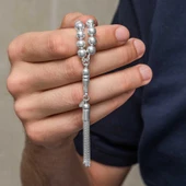 Supertrend Gümüş Yuvarlak Erkek Tesbih thumbnail 3