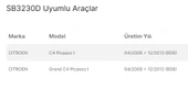 Silbak Silecek Süpürge Takımı Muz / 800 mm (sol) / 750 mm (sağ)  Citroen C4 Picasso - Grand Picasso - 5
