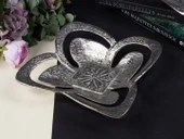 FESTIVE KARE MEYVELIK SILVER 28X28X6 CM - 1