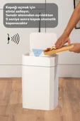 Porsima Me02 Hareket Sensörlü Sessiz Kapatma Çöp Kutusu Banyo Mutfak Çöp Kovası Kapaklı Banyo Çöp Kovası 18Lt - 6
