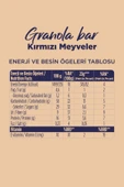 Kırmızı Meyveli Granola Bar 23 g x 12 Adet - 5