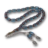 Supertrend Gümüş Püsküllü Kapsül Kesim Sıkma Kehribar Tesbih thumbnail 1