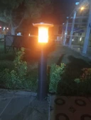 80 Cm, E27 Duy, Elektrikle Çalışır Dış Mekan Aplik, Plastik Bahçe, Duvar, Yol Armatürü,  Ampul Hariç thumbnail 5