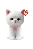 TY Beanie Boos Amelia Beyaz Kedi 15 cm Peluş Oyuncak | Orijinal TY Pelüş Kedi | Yumuşak & Sevimli Hediye - 1