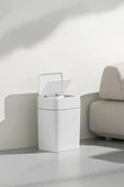 Porsima Me02 Hareket Sensörlü Sessiz Kapatma Çöp Kutusu Banyo Mutfak Çöp Kovası Kapaklı Banyo Çöp Kovası 18Lt - 8