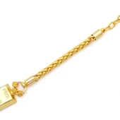 İmitasyon Altın Kaplama Örgü Desenli Külçe Bileklik BLK-1154 - 3