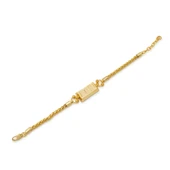 İmitasyon Altın Kaplama Örgü Desenli Külçe Bileklik BLK-1154 - 2