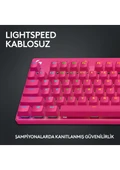 Logitech G Pro X TKL Lıghtspeed RGB Oyuncu Klavyesi - Pembe - 3