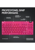 Logitech G Pro X TKL Lıghtspeed RGB Oyuncu Klavyesi - Pembe - 5