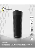 PNG-1167 500ml Flip Kapak Desenli Çelik Mug | 6 Saat Sıcak 12 Saat Soğuk | Sızdırmaz & BPA Free thumbnail 1