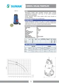 Sumak 0.85 HP 650W 10 Mt Flatörlü Elektromanyetik Dalgıç Pompa (SDF4) thumbnail 5