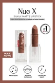 Nue X Silkly Matte Lipstick Nude Kahve 04 - 1
