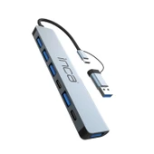 Inca IUTP-7T USB 3.0 + 4x USB 2.0 100W Çoklayıcı Çevirici - 3