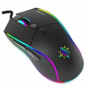 INCA IMG-343 6400 DPI RGB Kablolu Siyah Oyuncu Mouse thumbnail 2
