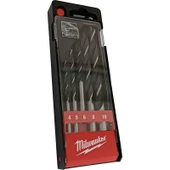 Milwaukee Milwaukee 5'li Ahşap Matkap Ucu Seti 4-10 mm thumbnail 1