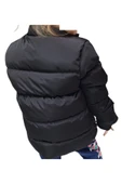 Erkek Çocuk /Kız Çocuk Kapüşonsuz Fermuar Cepli İçi Peluş Astarlı Siyah Renk Mont - 2