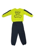 Erkek Çocuk Çift Taraf Ayıcık Desenli Eşofman Takımı - 2