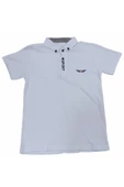 Erkek Çocuk Sport Yazı Desenli Polo Yaka Tişört - 1