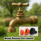 Adaptör 3 Farklı Ölçülü Hortum Bağlantı Aparatı Eki 1/2" - 3/4" - 1" MD306 Bahçe Hortum Ucu Plastik thumbnail 3