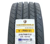 215/75 R17.5 135L 16PR VPRO S1 DÜZ M+S TECHSHIELD, 2025 TAYLAND ÜRETİM thumbnail 5