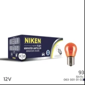 12V 93 Ampul Amber BA15S (10'lu) - 1