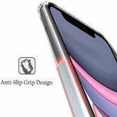 Samsung Galaxy A9 2018 Şeffaf Tıpalı Kamera Korumalı Silikon Kılıf - 3