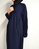 Kruvaze Yandan Bağlamalı Namaz Elbisesi – %100 Viskon- Rahat Kalıp thumbnail 8