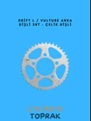 Drift L Vulture Arka Dişli 38T – Dayanıklı Çelik Zincir Dişlisi - 1