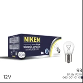 12V 93 Ampul (P21W) BA15S (10'lu) - 1