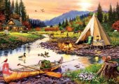 Art 3000 Parça Kamp Dostları Puzzle - 1