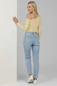 Tek Omuz İpli Bluz Sarı - 2