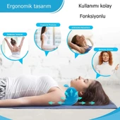 Ortopedik Servikal Boyun Masaj Yastığı Dik Duruş Destekleyici Omurilik Hörgüç Giderici Rahatlatıcı - 3