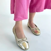 Etya Gold Cilt Babet Ayakkabı - 4
