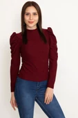 Prenses kol bluz bordo - 1