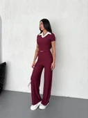 Ottoman kumaş beyaz gömlek yaka takım s4142 - 6