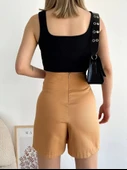 Dört çıtçıtlı Gabardin şort etek s249001 - 2