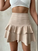 Vnlu fırfırlı etek s24681 - 4