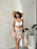 Vnlu fırfırlı etek s24681 - 2
