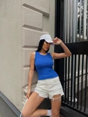 Kaşkorse kumaş bluz thumbnail 2