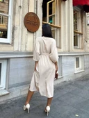 Ayrobin midi elbise thumbnail 2