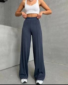 önü çımalı pantolon füme - 1