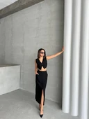 Çilek takım etek yelek - 4