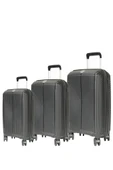 GRND 10728 PP CARMILLA- Büyük + Orta + Kabin Boy Valiz / Bavul Seti - Siyah - 2