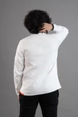 BİSİKLET YAKA LİKRALI MİCROFİLAMENT KUMAŞ SLİMFİT ERKEK SWEATSHİRT - 3